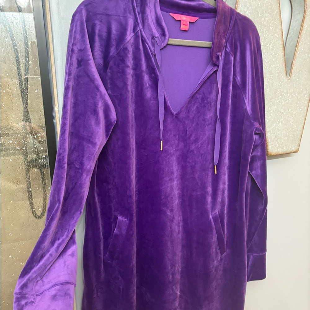Lilly Pulitzer Purple Velvet Dress